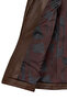 Selia Women's Brown Hooded Leather Coat 26Sgd5676U4 - 8