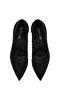 Women's Black Stone High Thin Heels Genuine Leather Stiletto,High Heels Shoes 25Afd1206Ts - 8