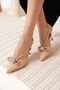 Women's Nude Heeled Shoes Tr08Ms38B - 3