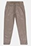 Women Slim Fit Solid Straight Leg Pants, Taupe - 4