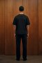 Men's Baggy Fit Relaxed Fit Stretch Fabric Sweatpants Black - 4