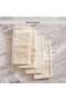 Serene Leno Window Pane 4 Piece Napkin Set 45x45cm - Linen - 5