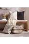Serene Geo Down Alternative Filled Cushion 50x50cm - Black - 6