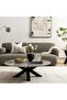 Eskola New Coffee Table Marble - White Black ~ White