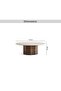 CREMA COFFEE TABLE MARBLE LARGE - CREAM & BROWN - 6