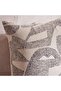 Serene Geo Down Alternative Filled Cushion 50x50cm - Black - 2