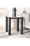 Gerel End Table Ceramic - White & Black