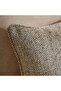 Horizon Herringbone Down Alt Filled Cushion 50x50cm - Green - 2