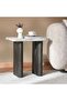 Terra End Table Marble - Beige & Brown