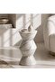 Cratty Accent Table Marble - Beige & White