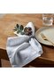 Miran 12 Piece Faggoted Napkin Set 45x45cm - White