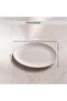 طبق عشاء من الخزف الحجري من بيبللي مقاس 27.7×22.5×2.4 سم - لون أبيض فاتح - 5