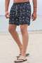 Black Anchor Patterned Men's Swim Shorts 6366 - 3