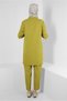 STONE DETAILED WAIST RUBBERED DOUBLE PANT SUIT 43909 - 3