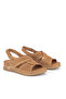 , Women's Genuine Leather Sandals 1611008Zm27 Tan - 4