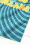 Retro Disco Dreams Modern Beach Towel - Turquoise Navy Blue Spiral Design Quick Drying Towel Coverlet - 3