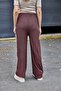 Woman's loose flowing trousers brown - 6