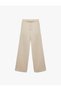 Cotton Elastic Waist Tie-Up Long Muslin Trousers - 3