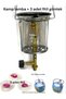 Small Tube Camping Lamp Compatible with Narrow Tubes Camping Picnic Tube Gas Luxury Lamp +3Pcs Wicks (Excluding Tube)
