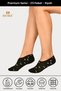 Original Women's 2 Pairs Black Colored Set Premium Cotton Anti-Sweat Invisible Ballerina Socks Set