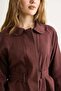 Linen Tie-Dye Shirt Jacket Burgundy - 5
