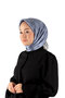 فرشاة حريرية وشاح نيلي - 2