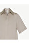 Loose Shirt Collar Short Sleeve Dress - 7