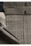 Checkered Wide-Leg Fabric Pants - 6