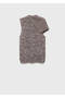 Wrinkled Vest with Spiral Collar - 3