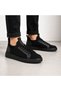 Full Black Knitwear Men's Sneaker - Breathable Comfortable Casual Sports Shoes with Soft Insole Kb 112 - 2