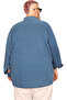 قميص دينم رجالي بأكمام طويلة مقاس XL مقاس XL U24391 أزرق - 7