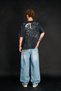 Led Zeppelin over Europe 1980 Washed Black Oversize T-Shirt - 5