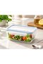 Glass Storage Container 715 ml, Leakproof Microwave Safe Rectangular Food Container MCRB071