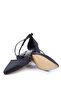 3909 Women's Stone Detailed 5.5 cm Heeled Satin Shoes - 5