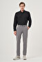 Men's Gray Summer Cotton Side Pocket Slim Fit Chino Pants - 2