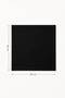Set of 6 100% Linen Fabric Black Napkins - 2