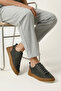 , Men's Genuine Leather Casual Sneaker 161983Z8702 Gray