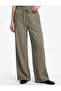 Comfortable Fit Lace-Up High Waist Wide Leg Pants with Pockets - 3