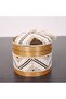 صندوق تخزين من الخيزران المطرز بالي 12x14 سم
