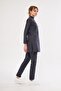 Hijab Anthracite Gray Lycra Women's Medical Uniform Doctor and Nurse Uniform Surgical Set - 5
