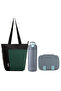 Steel Core Bento Lunch Box 839ml w/ Lunch Bag & Bottle – Leakproof Meal Set Graphite