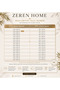 Linen Look Carefree Table Cloth Cream - 8