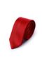 Red Plain Classic Micro Tie - 5