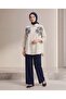 Oversize Linen Set with Embroidered Stones - 4