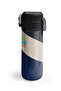 Kids Navy Blue Dark Gray Beige Patterned Straw and Direct Drinking Steel Thermos 500 ml 31893 - 5