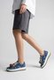 Women's Sneaker Thick Sole Denim Removable Beaded Buckle Sports Shoes Porento Navy Blue Jeans - 8