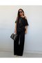 Buketli̇ Women's One-Shoulder Strap Blouse with Satin and Lace Detailing and Bottom Base with Lace Detailing - 4