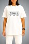 Oversize Eat Sleep Shisha Chest Printed Unisex T-Shirt - 2