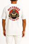 Oversized Pıttdogs Fit and Gym Chest and Back Printed Unisex T-Shirt - 2