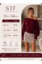 Women's Popular Asymmetrical Boat Neck Knitwear Sweater Burgundy - 6